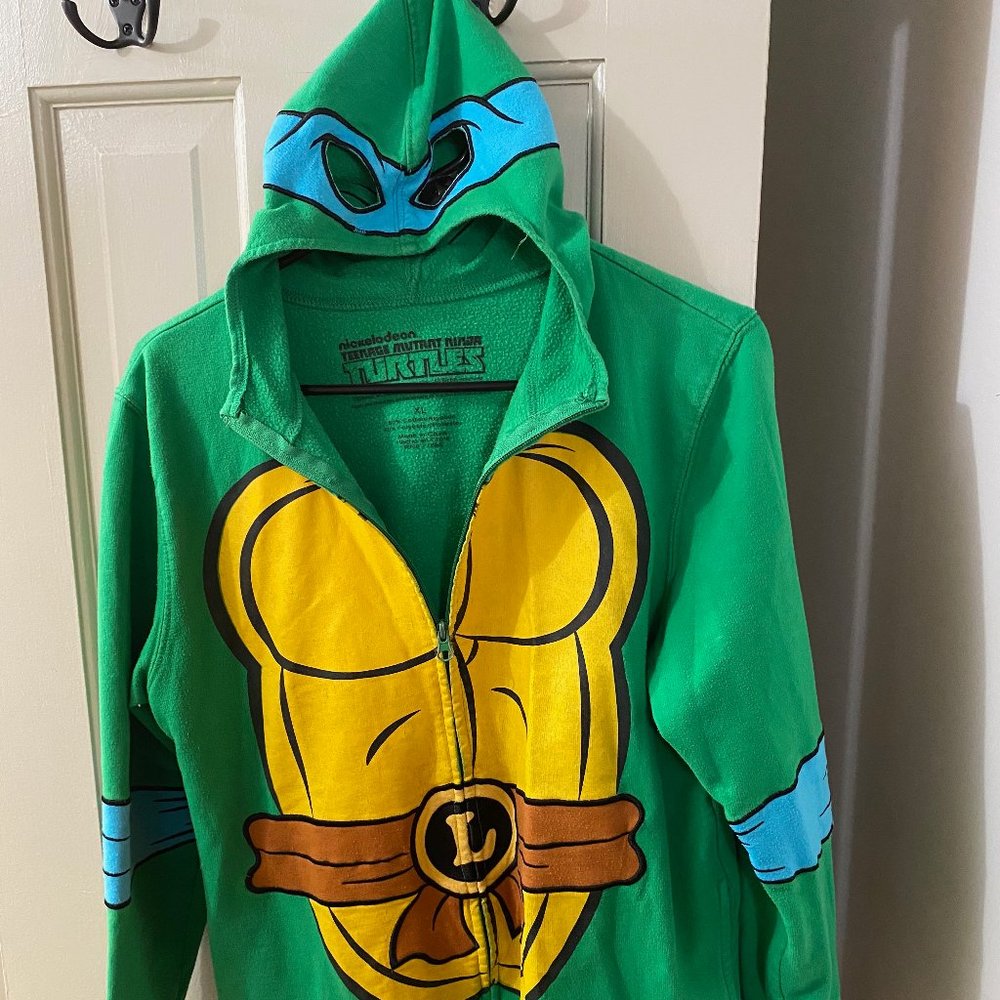 Vintage Ninja Turtle Zip-Up Sweatshirt. Size XL